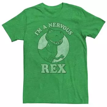 Мужская футболка Disney/Pixar Toy Story Rex Nervous Tee Licensed Character
