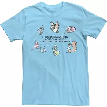 Мужская футболка Disney Princess Dream It Licensed Character, цвет Light Blue