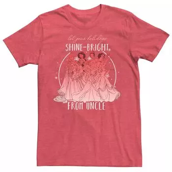 Мужская футболка Disney Princess Shine Bright Uncle Licensed Character