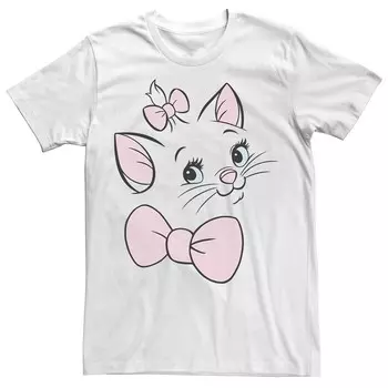 Мужская футболка Disney's Aristocats Marie Cute Kitten Face Up Close Licensed Character, белый