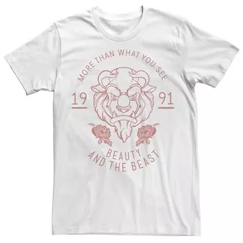 Мужская футболка Disney's Beauty And The Beast 1991 года, белый
