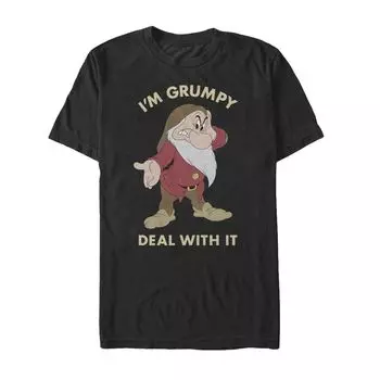 Мужская футболка Disney's «Белоснежка и семь гномов Grumpy Deal» Licensed Character