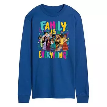 Мужская футболка Disney's Encanto Family Everything с длинными рукавами и рисунком Licensed Character