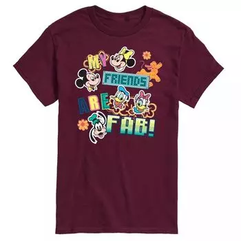 Мужская футболка Disney's Friends с графическим рисунком Licensed Character
