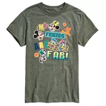 Мужская футболка Disney's Friends с графическим рисунком Licensed Character