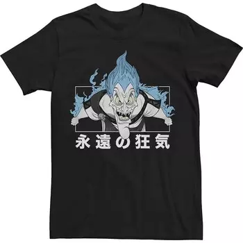 Мужская футболка Disney's Hercules Hades со вставками кандзи Licensed Character, черный