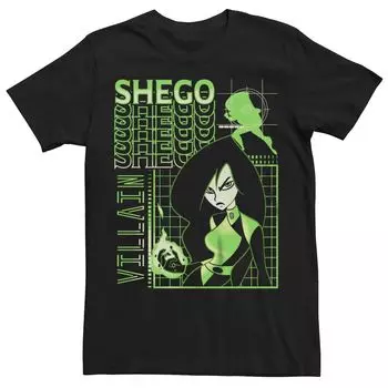 Мужская футболка Disney's Kim Could Villain Shego Spy Techware Licensed Character
