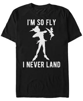 Мужская футболка Disney с короткими рукавами «Питер Пэн I'm So Fly» Fifth Sun, черный
