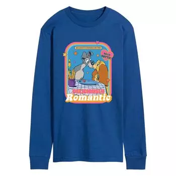 Мужская футболка Disney's Lady and the Tramp с романтическим рисунком и длинными рукавами