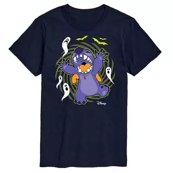 Мужская футболка Disney's Lilo & Stitch Ghosts Licensed Character, темно-синий