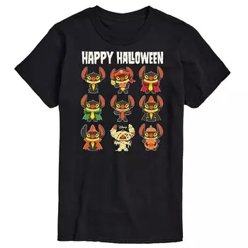 Мужская футболка Disney's Lilo & Stitch Happy Halloween Licensed Character, черный