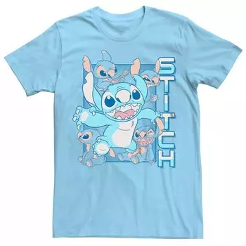 Мужская футболка Disney's Lilo & Stitch Stitch's Many Moods and Faces Licensed Character