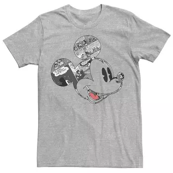 Мужская футболка Disney's Mickey & Friends Mickey Comic Fill, цвет Athletic Heather