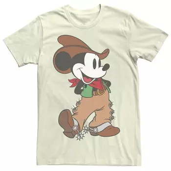 Мужская футболка Disney's Mickey Mouse Cowboy Outfit, цвет Natural