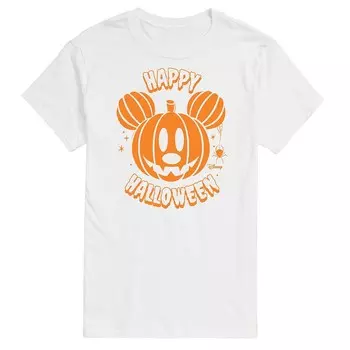 Мужская футболка Disney's Mickey Mouse с рисунком тыквы, белый