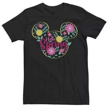 Мужская футболка Disney с Микки Маусом и цветочным наполнением Hello Spring Licensed Character