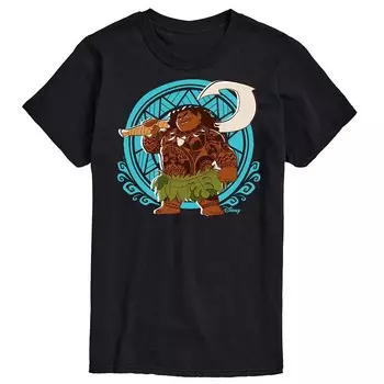 Мужская футболка Disney's Moana с рисунком Мауи, черный