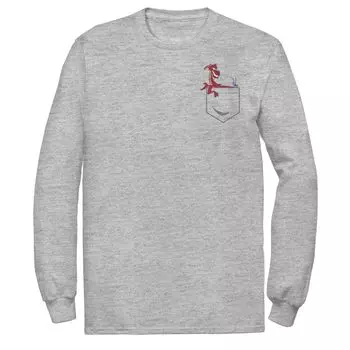 Мужская футболка Disney's Mulan Mushu с левым нагрудным карманом