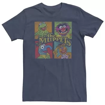 Мужская футболка Disney's Muppets Group Shot Box Up Licensed Character, цвет Navy Heather