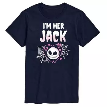 Мужская футболка Disney's Nightmare Before Christmas с рисунком I’m Her Jack, темно-синий