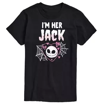 Мужская футболка Disney's Nightmare Before Christmas с рисунком I’m Her Jack, черный