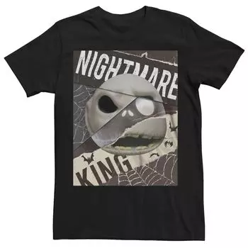 Мужская футболка Disney's Nightmare Before Christmas с графическим рисунком и портретом Джека Licensed Character