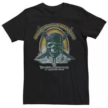 Мужская футболка Disney's Pirates Of The Caribbean Undead Arrival Licensed Character, черный