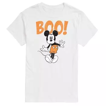 Мужская футболка Disney's с Микки Маусом и рисунком Scared Boo, белый