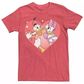 Мужская футболка Disney's с рисунком Дональда Дака и Дейзи Дак ко Дню святого Валентина Licensed Character