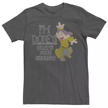 Мужская футболка Disney's Snow White I'm Dopey What's Your Excuse, цвет Charcoal