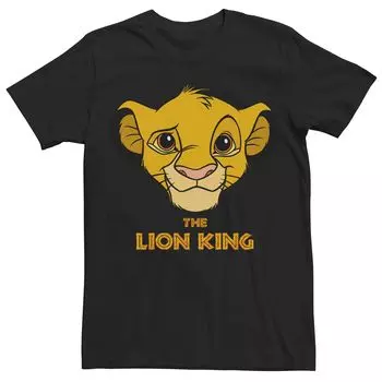 Мужская футболка Disney's The Lion King Simba Smile Face Licensed Character