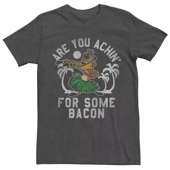 Мужская футболка Disney's The Lion King Timon Achin' For Some Bacon Licensed Character, цвет Charcoal Heather