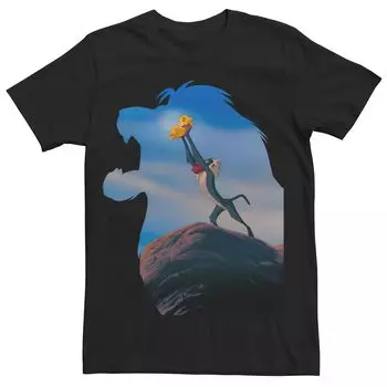 Мужская футболка Disney's The Lion King Mufasa Color Fill Rafiki с изображением Симбы в руках Licensed Character