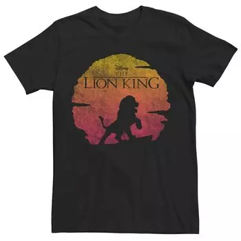 Мужская футболка Disney's The Lion King Simba Sunset Licensed Character