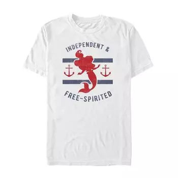 Мужская футболка Disney's The Little Mermaid, свободная и энергичная Licensed Character