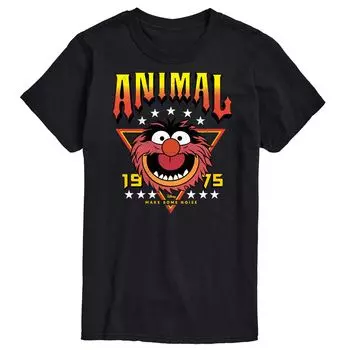 Мужская футболка Disney's The Muppets Animal Band Licensed Character, черный