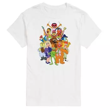 Мужская футболка Disney's The Muppets Muppets Group Licensed Character, белый