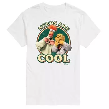 Мужская футболка Disney's The Muppets Nerds Are Cool Licensed Character, белый