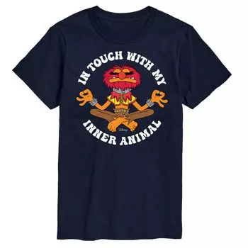 Мужская футболка Disney's The Muppets с изображением животных Licensed Character, синий
