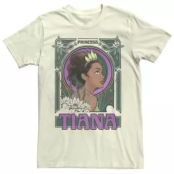 Мужская футболка Disney's The Princess & The Frog Tiana Profile Sketch Licensed Character, цвет Natural