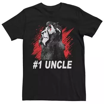 Мужская футболка Disney's Villians Scar #1 с рисунком Uncle Licensed Character, черный
