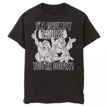 Мужская футболка Disney Snow White Grumpy Cause You're Dopey Licensed Character