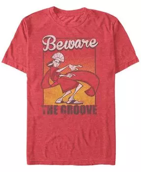 Мужская футболка Disney The Emperor's New Groove Kuzco Beware of The Groove с короткими рукавами Fifth Sun, красный
