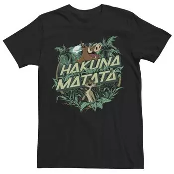 Мужская футболка Disney The Lion King Hakuna Matata Jungle Circle Licensed Character