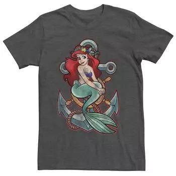 Мужская футболка Disney The Little Mermaid Arial Anchor Portrait Licensed Character