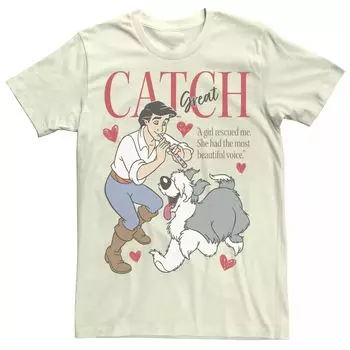 Мужская футболка Disney The Little Mermaid Prince Eric Great Catch Tee