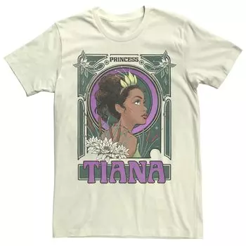Мужская футболка Disney The Princess & The Frog Tiana с эскизом профиля Licensed Character
