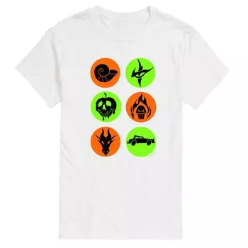 Мужская футболка Disney Villains Icons Licensed Character, белый