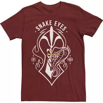 Мужская футболка Disney Villains Jafar Snake Eyes Est 1992 г. Licensed Character