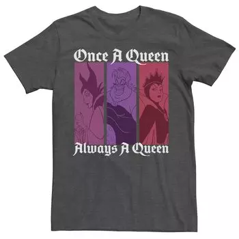 Мужская футболка Disney Villains Once A Queen Always A Queen Licensed Character